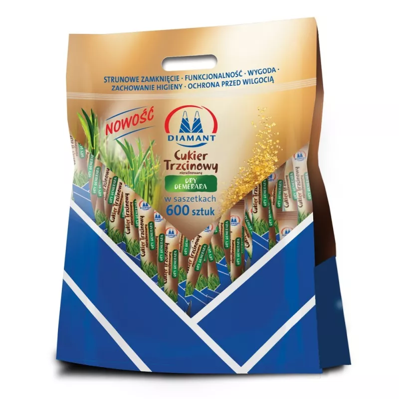 Diamant Cukier trzcinowy 5g 600 PALUSZKÓW Diamant Cukier trzcinowy 5g 600 PALUSZKÓW