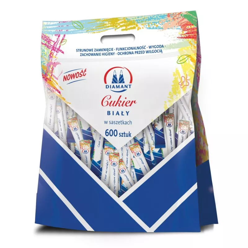 Diamant Cukier biały 5g 600 PALUSZKÓW Diamant Cukier biały 5g 600 PALUSZKÓW