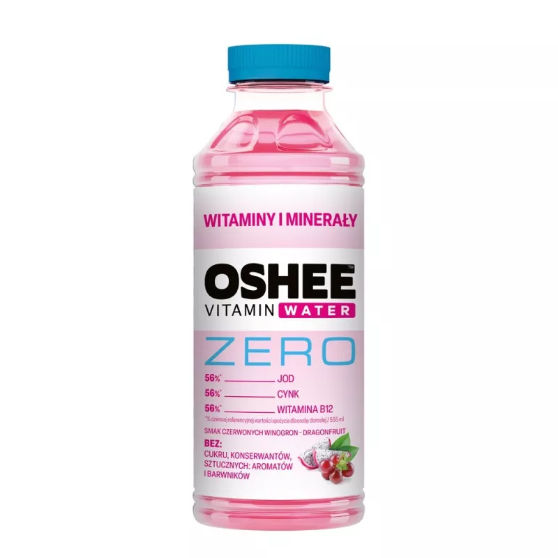 OSHEE VITAMIN WATER WITAMINY I MINERAŁY ZERO 555ML x 6 BUTELEK