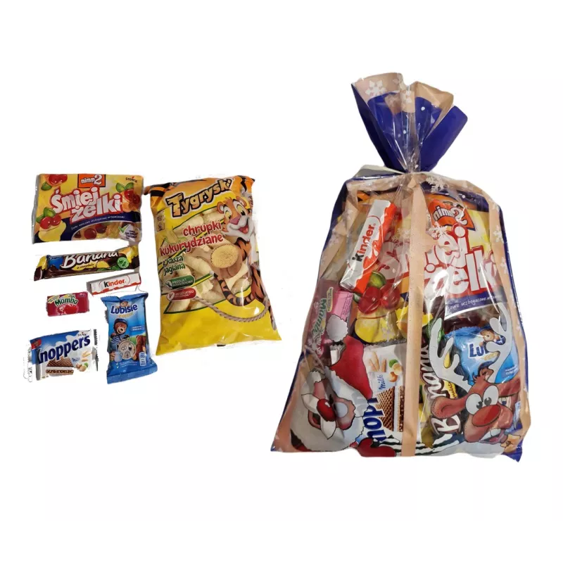 Paczka słodyczy dla przedszkolaka – Zestaw świąteczny na Mikołajki nr 18 Paczka słodyczy dla przedszkolaka – Zestaw świąteczny na Mikołajki nr 18