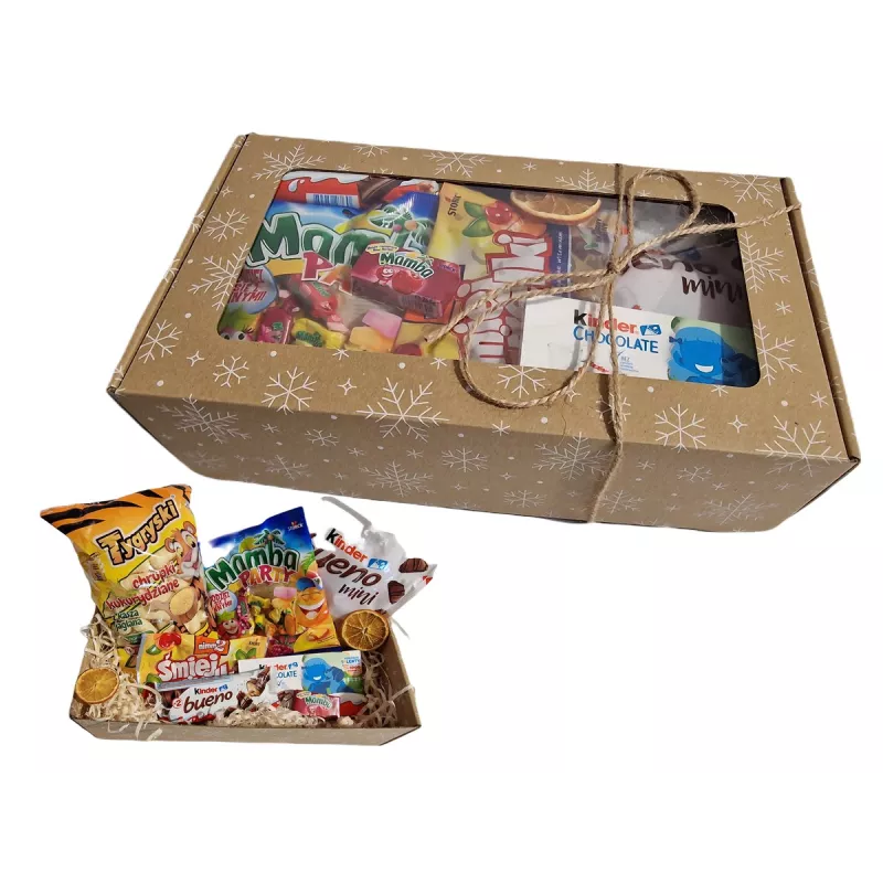 Zestaw Świąteczny Paczka ze słodyczami dla dzieci w kartoniku nr 205 Zestaw Świąteczny Paczka ze słodyczami dla dzieci w kartoniku nr 205