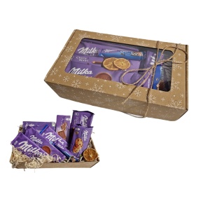 Zestaw Świąteczny Paczka słodyczy Milka w kartoniku nr 203