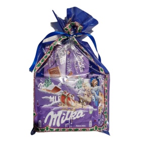 Paczka słodyczy Milka świąteczna – Zestaw prezentowy nr 17