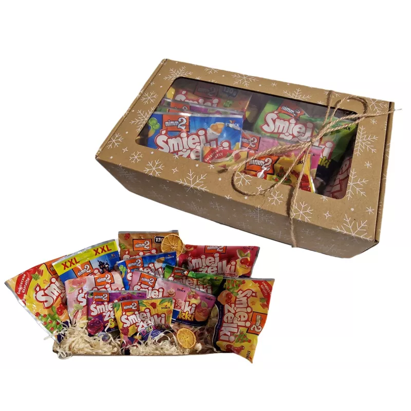 Zestaw Świąteczny słodyczy Nimm2 Śmiej Żelki w kartoniku nr 208 Zestaw Świąteczny słodyczy Nimm2 Śmiej Żelki w kartoniku nr 208