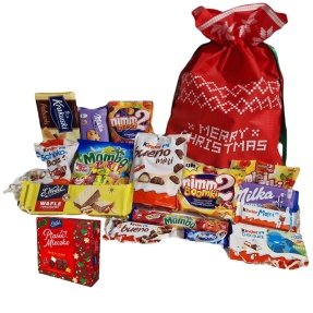 Paczka słodyczy Premium – Zestaw Świąteczny na prezent dla dzieci pracowników NR 103