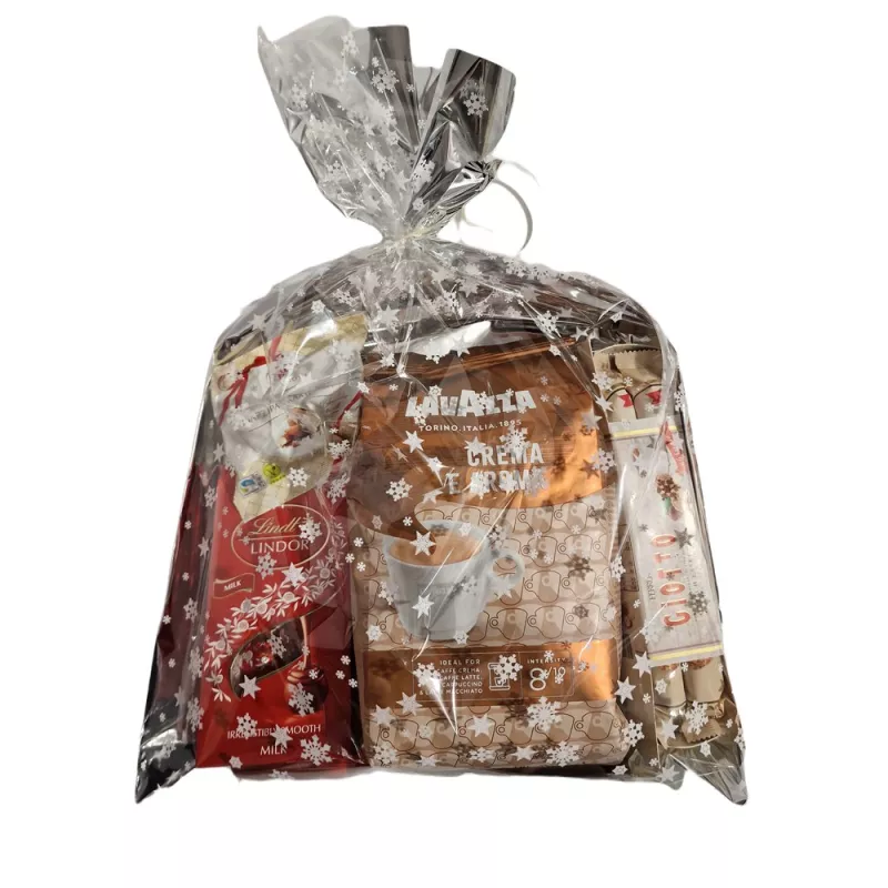 PACZKA ŚWIĄTECZNA Z ZIARNISTĄ KAWĄ LAVAZZA NR 25