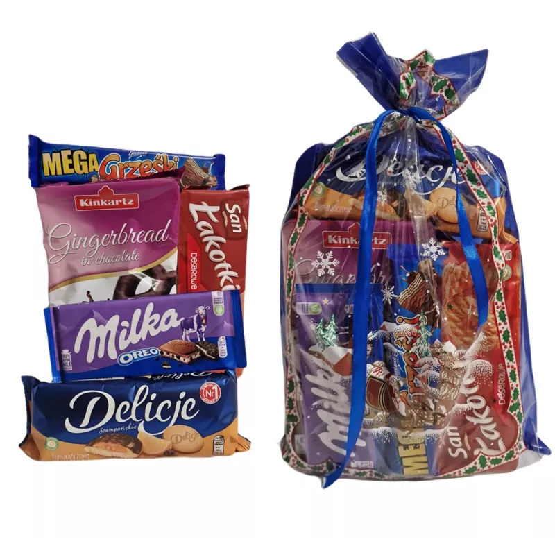 Paczka słodyczy – zestaw świąteczny Mega Grześki nr 35 Paczka słodyczy – zestaw świąteczny Mega Grześki nr 35