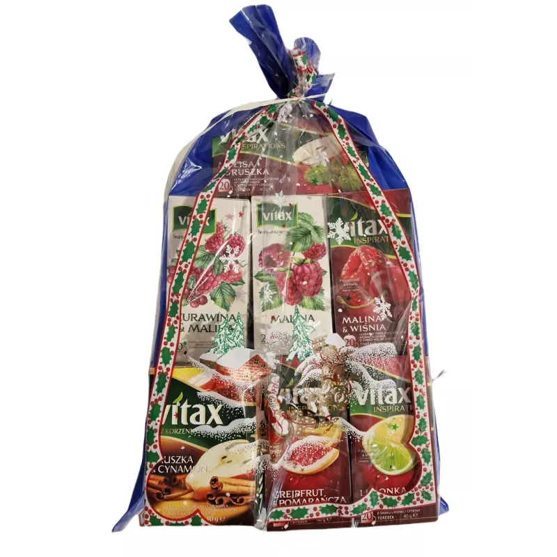 PACZKA ŚWIĄTECZNA HERBACIANY ZESTAW VITAX NR 29