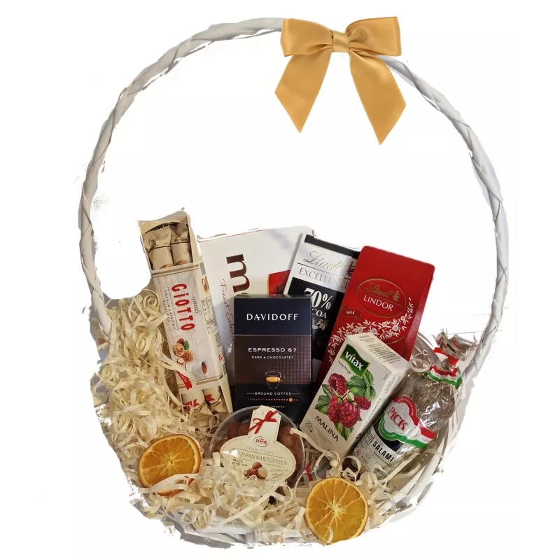 Kosz Świąteczny Zestaw Prezentowy z Ferrero Giotto nr 4 Kosz Świąteczny Zestaw Prezentowy z Ferrero Giotto nr 4