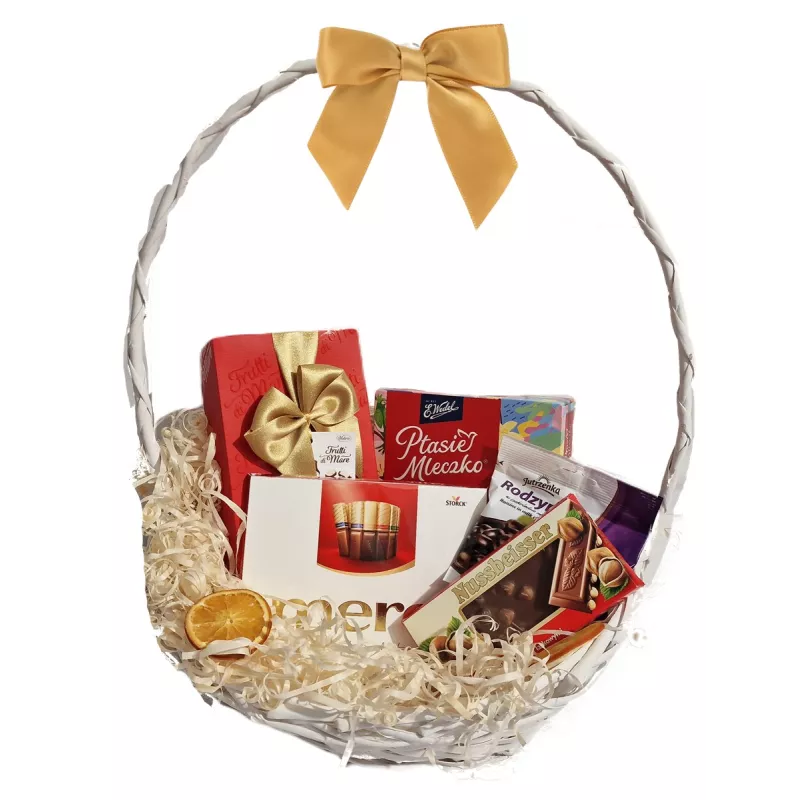 Kosz Świąteczny Zestaw Prezentowy z Wedel Ptasie Mleczko nr 3