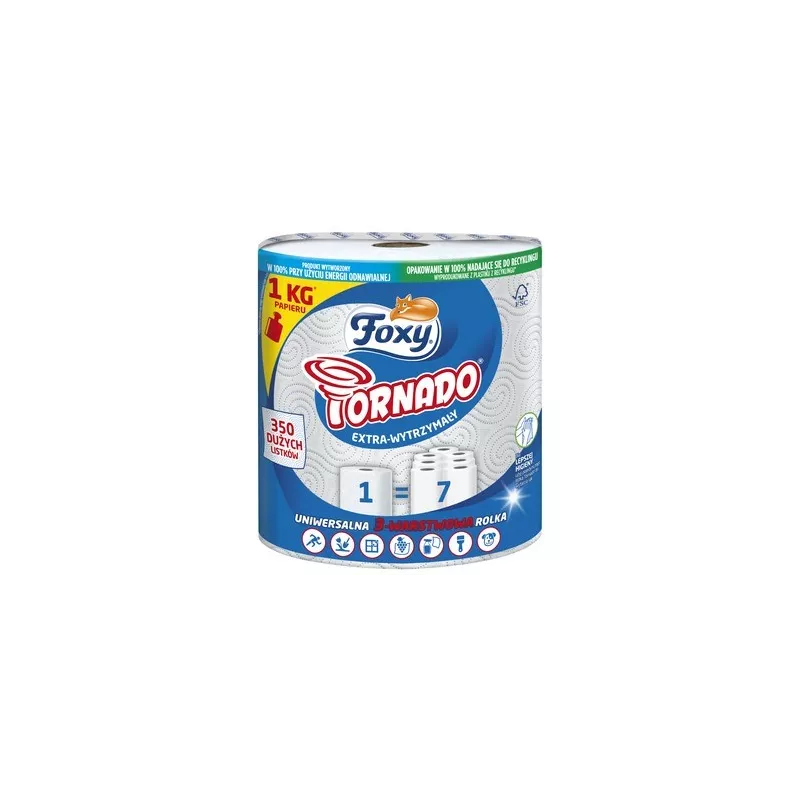 RĘCZNIK FOXY TORNADO 1 ROLKA (350 LISTKÓW) RĘCZNIK FOXY TORNADO 1 ROLKA (350 LISTKÓW)