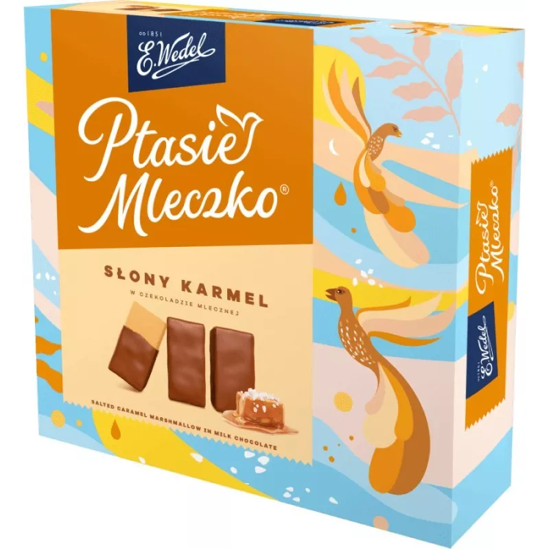 WEDEL PTASIE MLECZKO® SŁONY KARMEL 340G WEDEL PTASIE MLECZKO® SŁONY KARMEL 340G