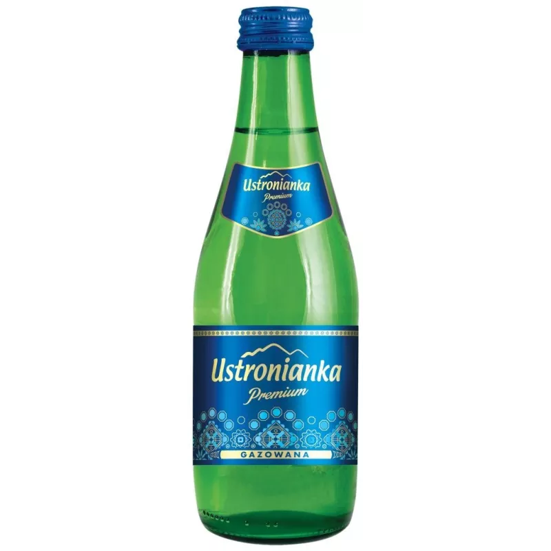 Ustronianka szkło 0.33 l. gazowana x 1296 butelek PALETA