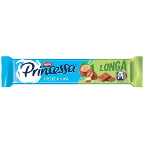PRINCESSA LONGA orzechowa 46 gram x 28 sztuk