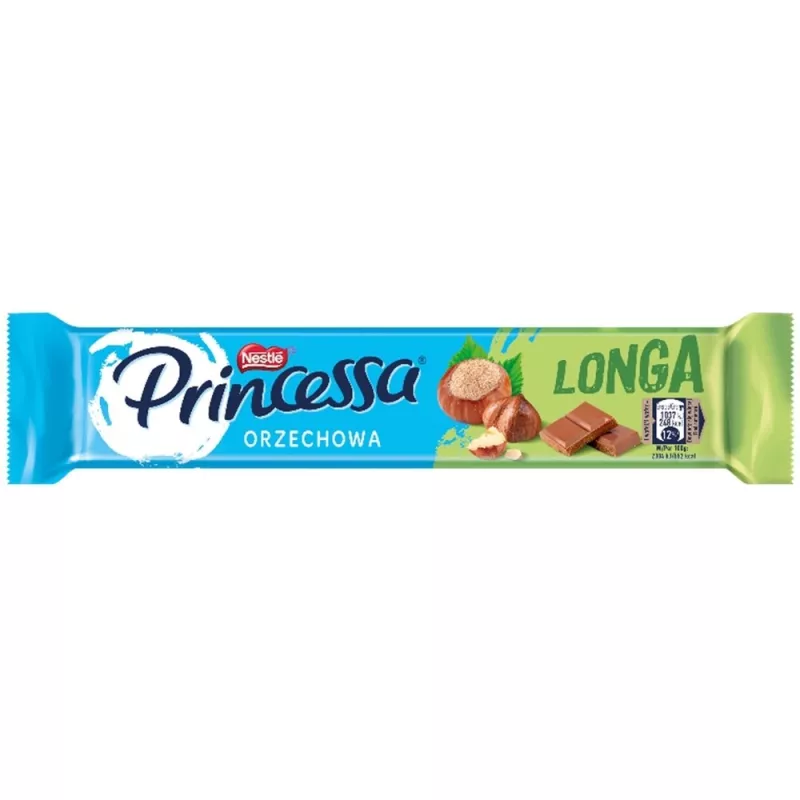 PRINCESSA LONGA orzechowa 46 gram x 28 sztuk