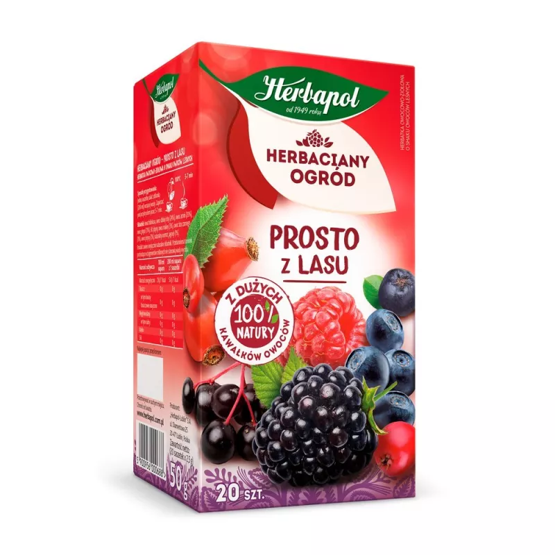 HERBAPOL HERBATA OWOCOWA PROSTO Z LASU 20 torebek
