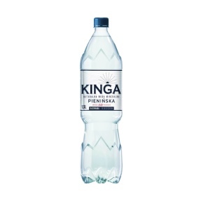 Kinga Pienińska Gazowana 1.5l. X 504 BUTELEK PALETA