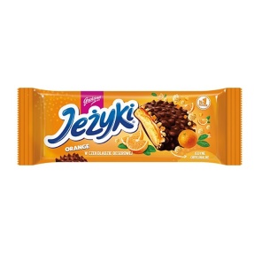 Jeżyki w czekoladzie deserowej pomarańczowe 140 g
