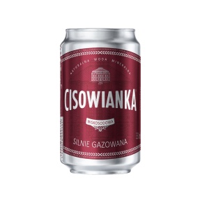 Cisowianka SILNIE GAZOWANA 0.33l puszka x 6 sztuk