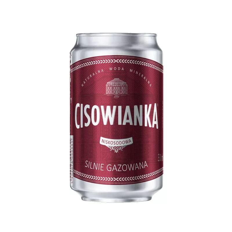 Cisowianka SILNIE GAZOWANA 0.33l puszka x 6 sztuk Cisowianka SILNIE GAZOWANA 0.33l puszka x 6 sztuk