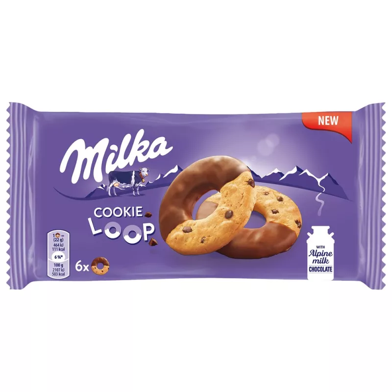 MILKA COOKIE LOOP 132 G MILKA COOKIE LOOP 132 G