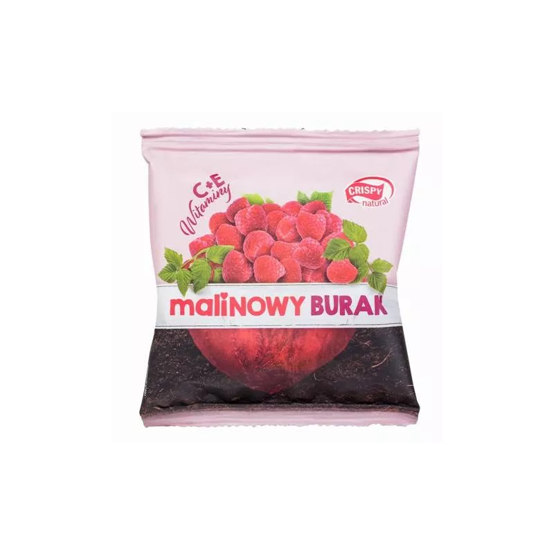 Crispy Natural burak suszony malinowy 18g x 24 sztuki Crispy Natural burak suszony malinowy 18g x 24 sztuki
