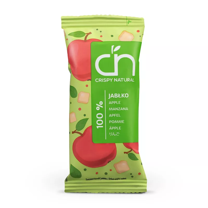 Crispy Natural Jabłko suszone kostka 12g x 32 sztuki