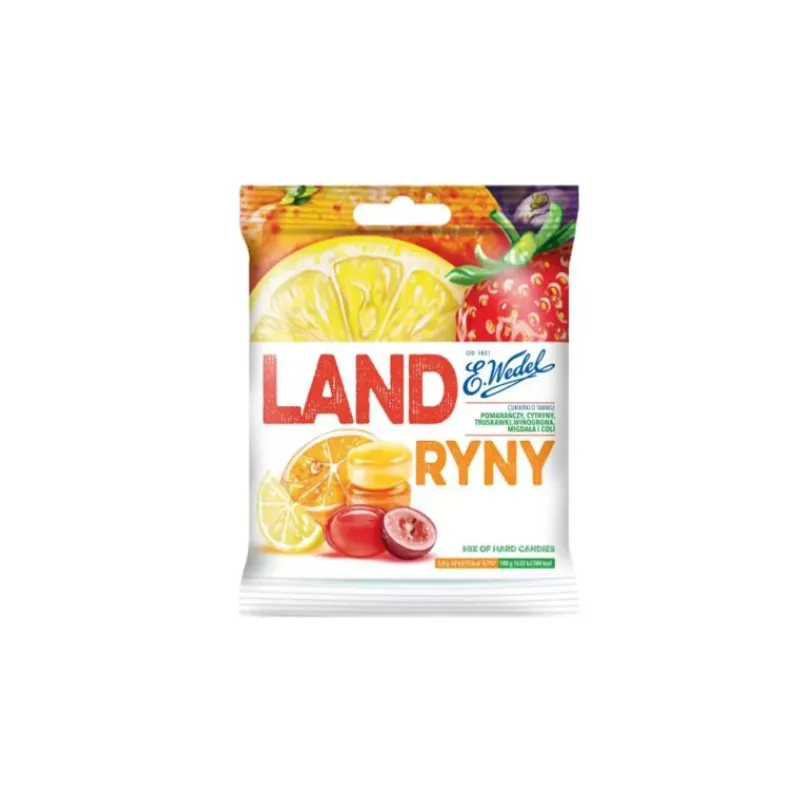Wedel Landryny Cukierki owocowe 90 g x 16 sztuk Wedel Landryny Cukierki owocowe 90 g x 16 sztuk
