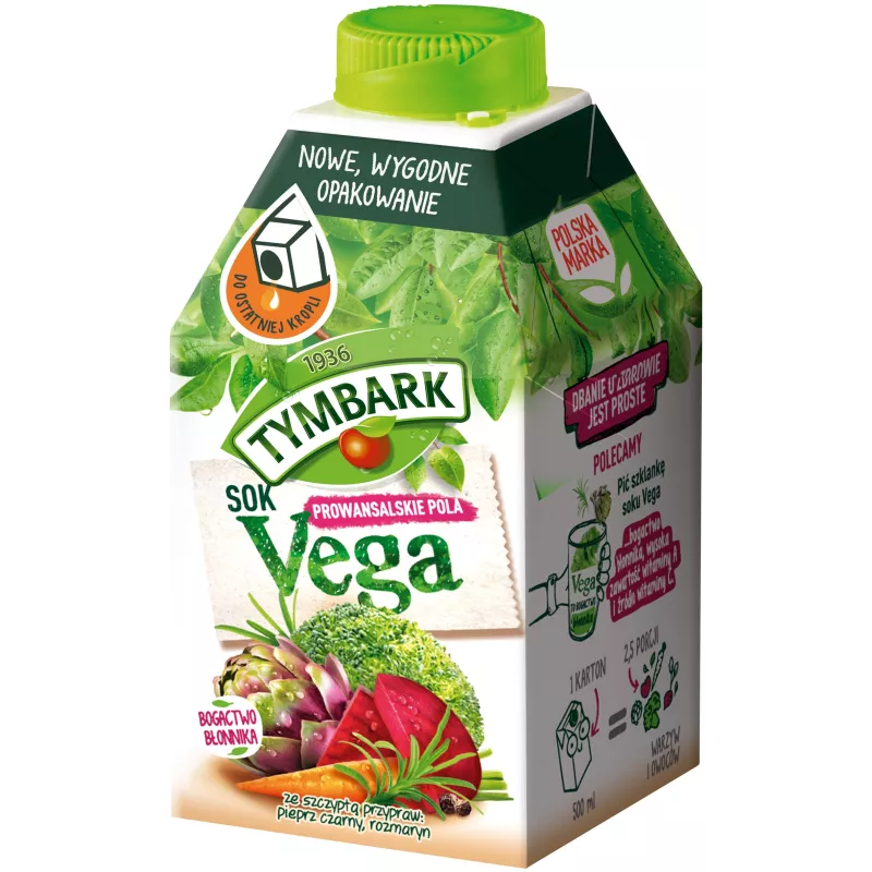 TYMBARK VEGA Prowansalskie pola 500 ml x 6 sztuk TYMBARK VEGA Prowansalskie pola 500 ml x 6 sztuk