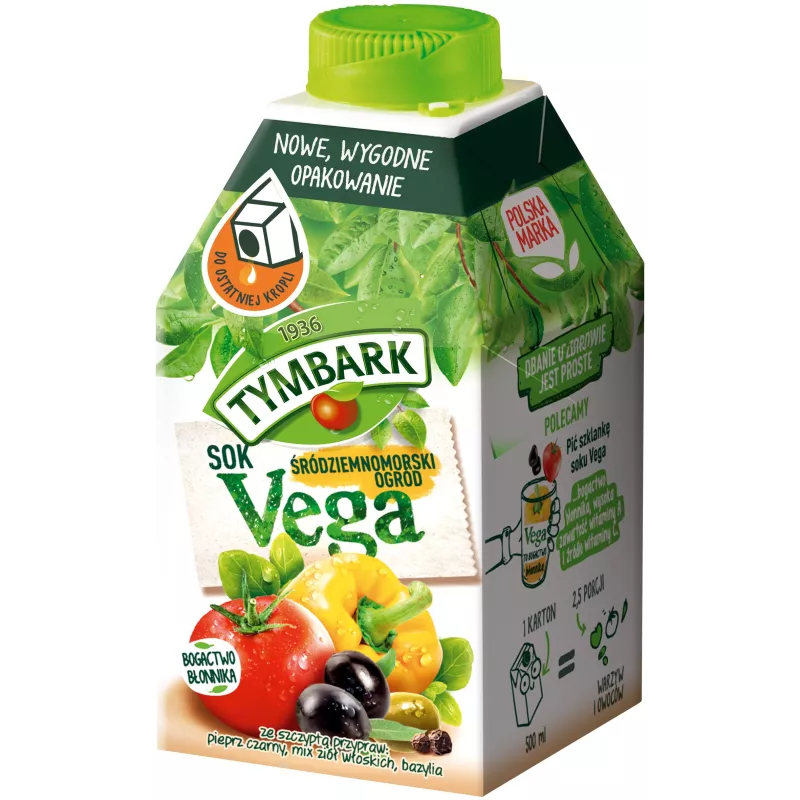 TYMBARK VEGA Śródziemnomorski ogród 500 ml x 6 sztuk TYMBARK VEGA Śródziemnomorski ogród 500 ml x 6 sztuk