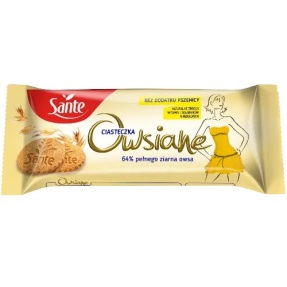 Sante Ciasteczka owsiane 138g
