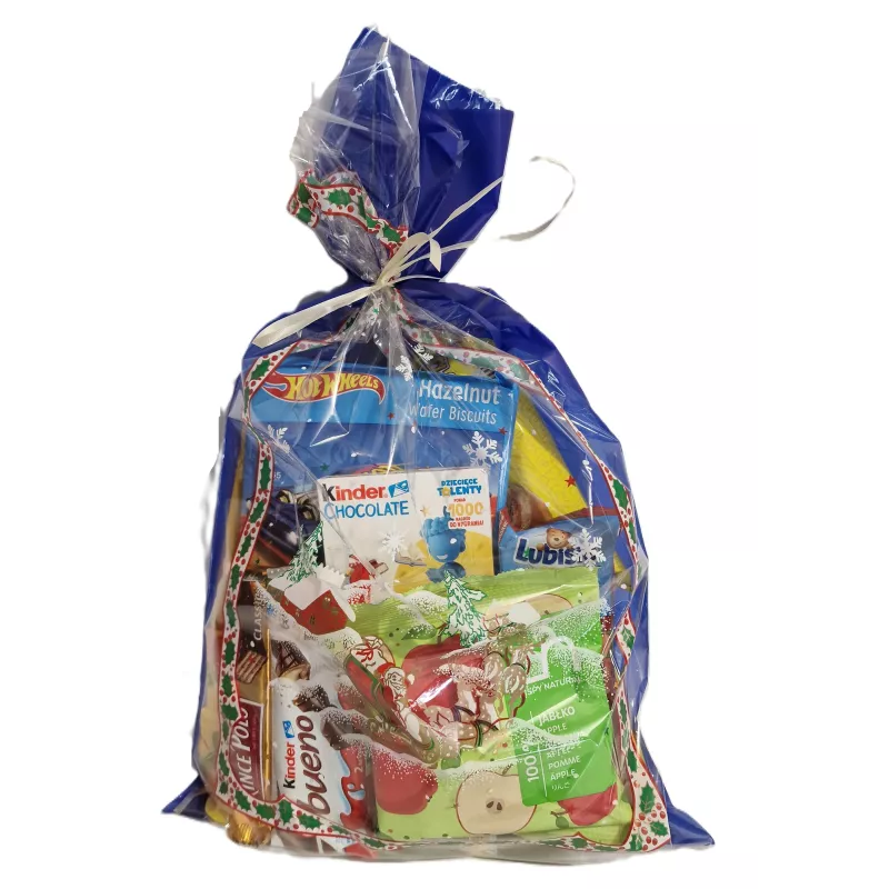 Paczka Świąteczna z wafelkami Hot Wheels i zdrowymi chipsami jabłkowymi nr 40 Paczka Świąteczna z wafelkami Hot Wheels i zdrowymi chipsami jabłkowymi nr 40