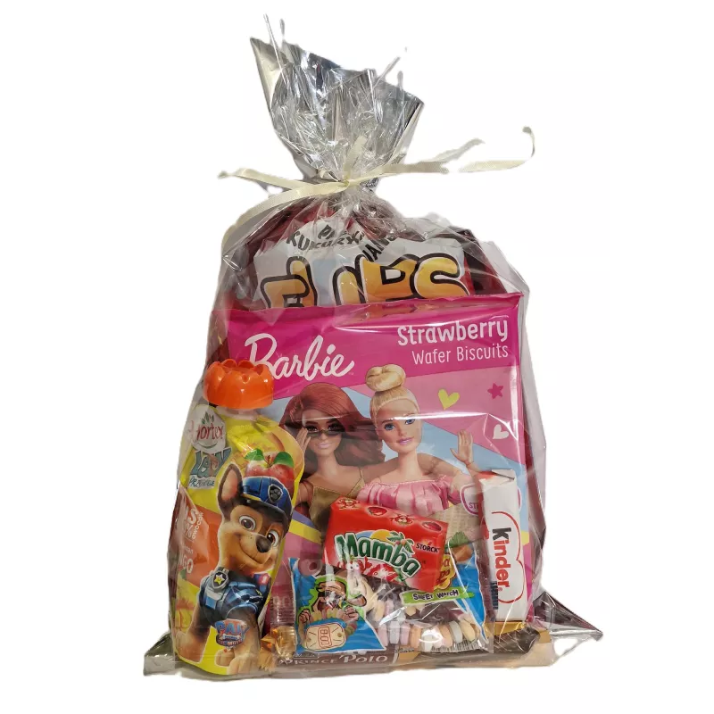 Paczka Świąteczna z wafelkami Barbie dla dziewczynki nr 38 Paczka Świąteczna z wafelkami Barbie dla dziewczynki nr 38