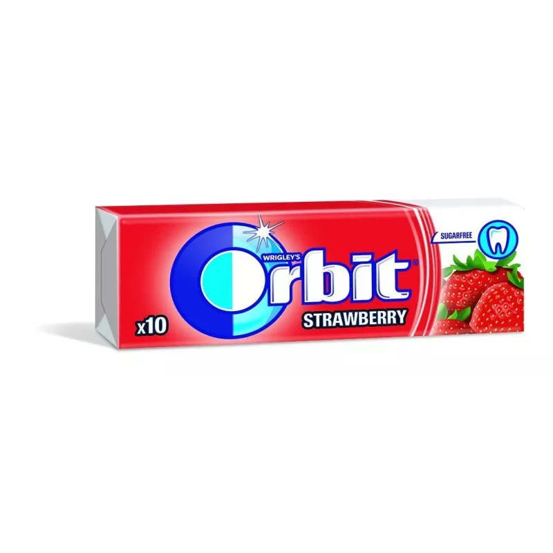 ORBIT TRUSKAWKOWA 10 DRAŻETEK x 30 PACZEK ORBIT TRUSKAWKOWA 10 DRAŻETEK x 30 PACZEK