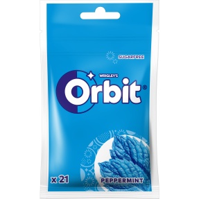 ORBIT PEPPERMINT 21DRAŻETEK x 22 TOREBKI