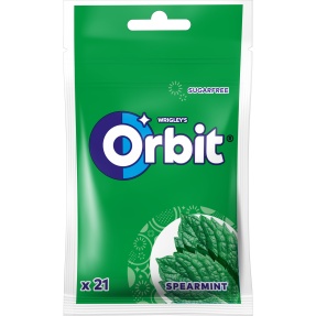 ORBIT SPEARMINT 21 DRAŻETEK x 22 TOREBKI