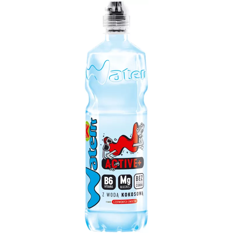 Kubuś Waterrr Active+ CZERWONE OWOCE 750 ml x 6 sztuk