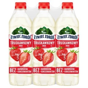 ŻYWIEC ZDRÓJ Z NUTĄ truskawki Napój niegazowany 500 ml x 6 butelek