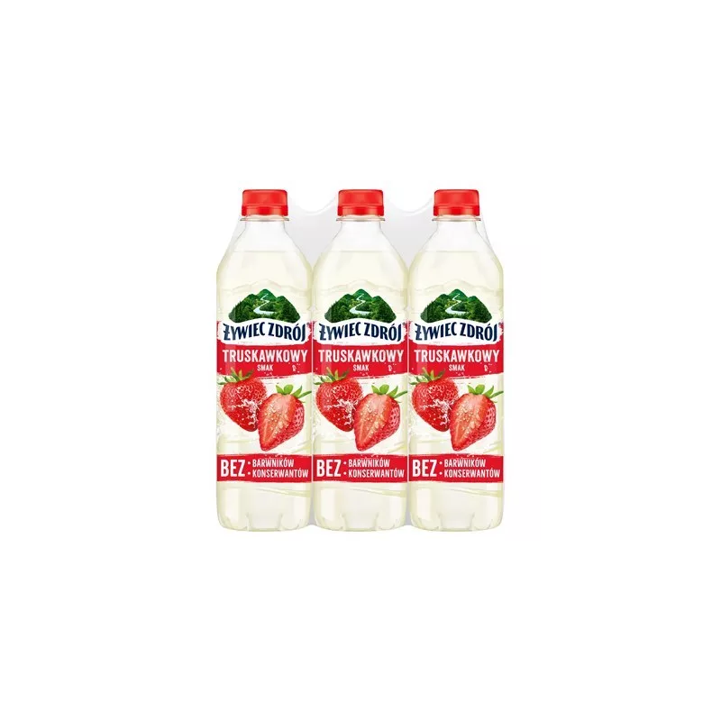 ŻYWIEC ZDRÓJ Z NUTĄ truskawki Napój niegazowany 500 ml x 6 butelek