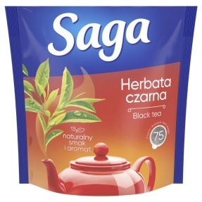 Saga herbata czarna 75 torebek