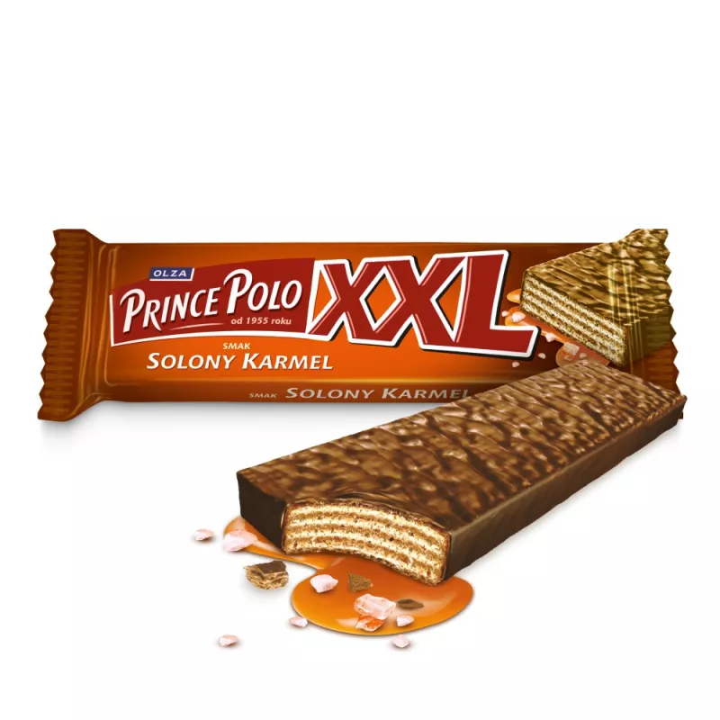 Wafelek Prince Polo XXL SŁONY KARMEL 50g  x 28 SZTUK