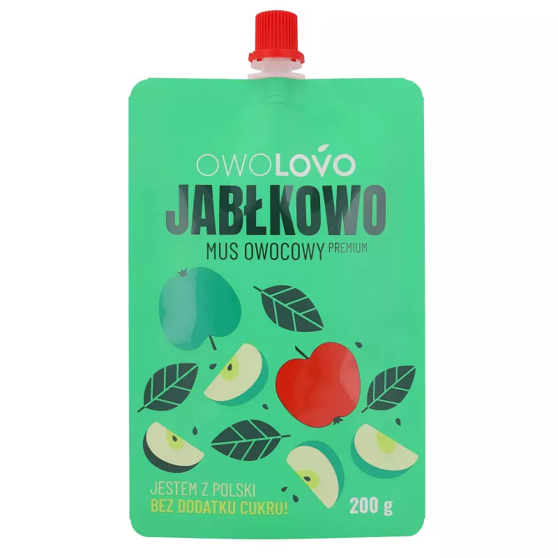 Owolovo MUS OWOCOWY JABŁKOWY 200 GRAM X 16 SZTUK Owolovo MUS OWOCOWY JABŁKOWY 200 GRAM X 16 SZTUK