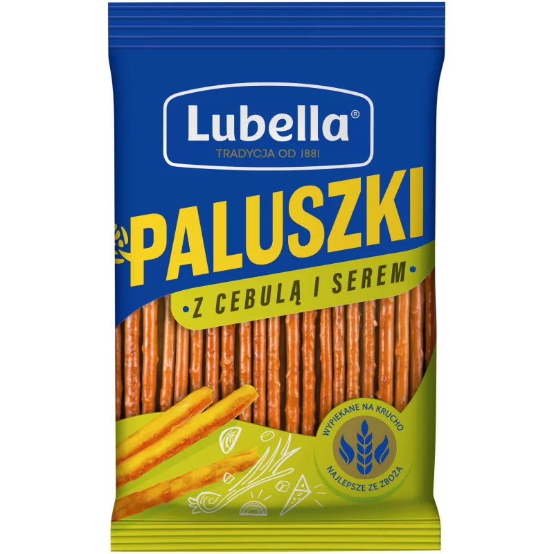 Lubella paluszki cebulowo serowe 70g x 25 sztuk Lubella paluszki cebulowo serowe 70g x 25 sztuk