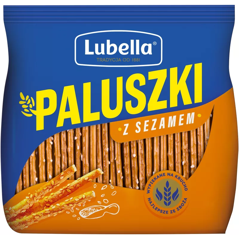 Lubella paluszki z sezamem 220 gram x 23 sztuki Lubella paluszki z sezamem 220 gram x 23 sztuki