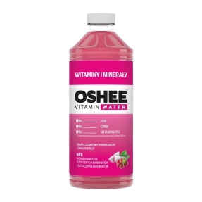 OSHEE VITAMIN WATER witaminy i minerały winogrona 1100 ML x 6 BUTELEK