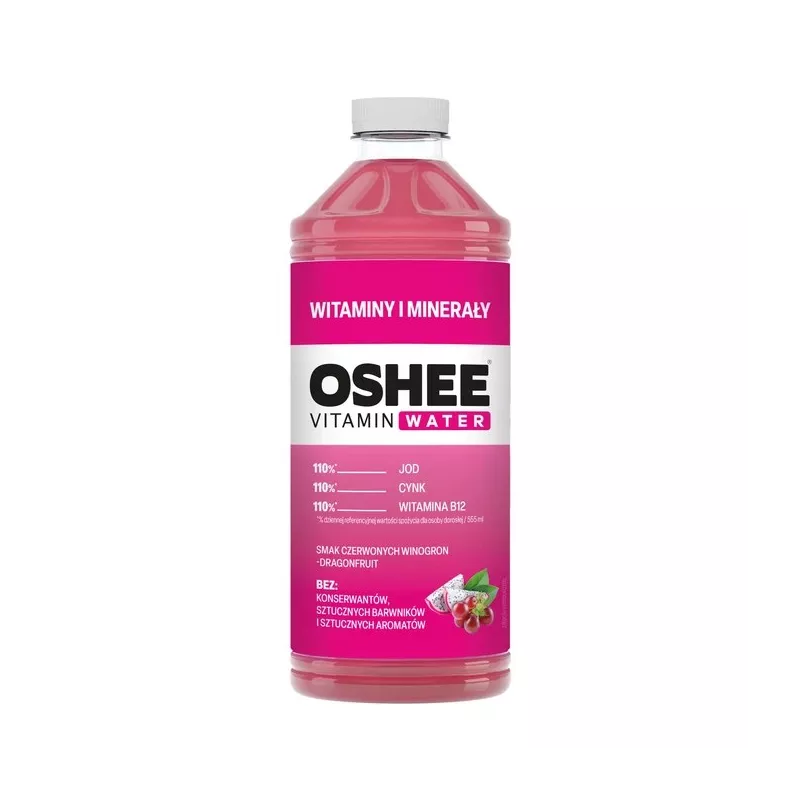 OSHEE VITAMIN WATER witaminy i minerały winogrona 1100 ML x 6 BUTELEK