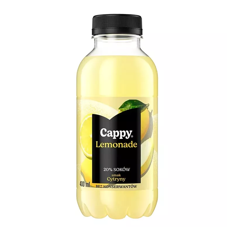 Cappy Lemonade smak Cytryny 400 ml X 20 SZTUK Cappy Lemonade smak Cytryny 400 ml X 20 SZTUK