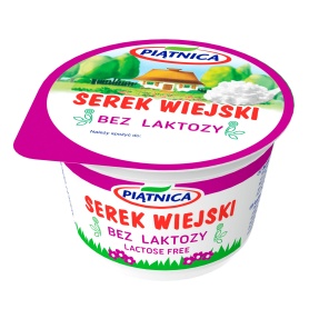 Piątnica serek wiejski bez laktozy 200 gram x 12 sztuk