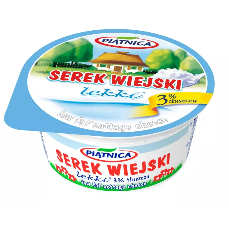 Piątnica serek wiejski lekki 150 gram x 12 sztuk