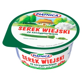 Piątnica serek wiejski ze szczypiorkiem 150 gram x 12 sztuk